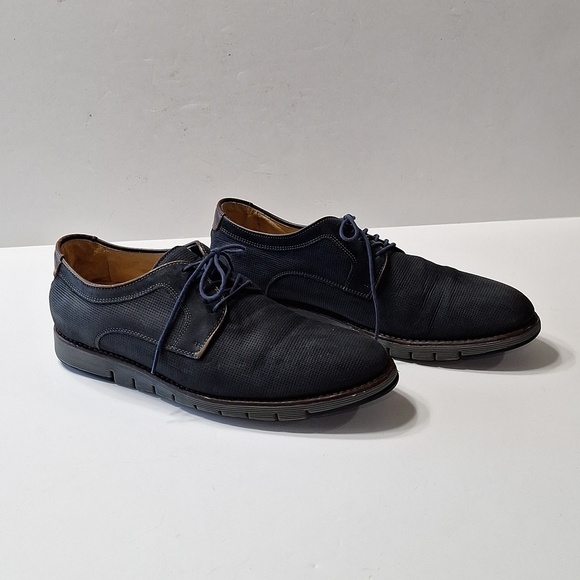 Johnston & Murphy 1850 Men’s Made in Brazil Dark Blue Leather Oxford Shoes 9.5M main image 14